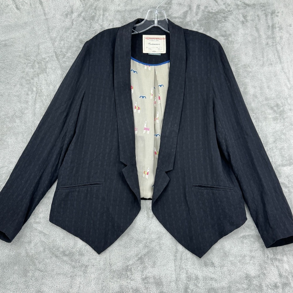Anthropologie Cartonnier Jacket Womens Medium Relaxed Minimalist‎ Llama lined